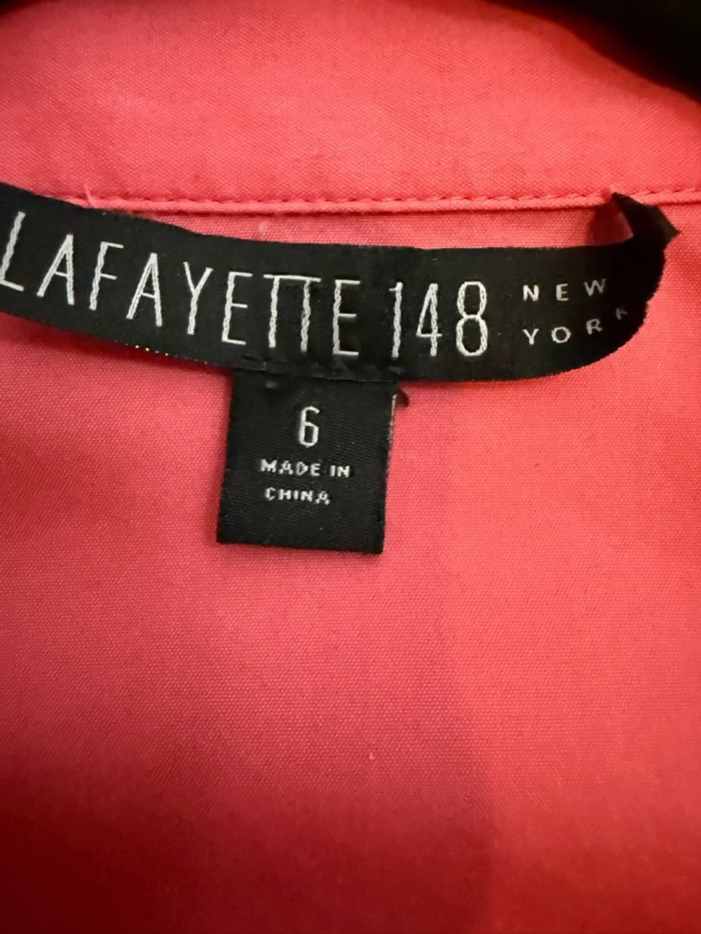 Lafayette 148 Button Down Blouse Puff Sleeve Workwear Preppy Career Top Size 6 - Picture 6 of 6
